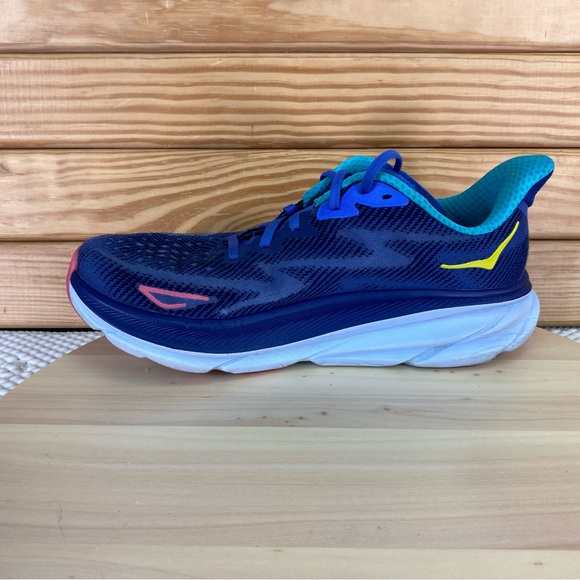 HOKA ONE ONE Clifton 9 Running Shoes Womens 9 US Lace-up Sneakers Gym Fitness - Picture 8 of 12